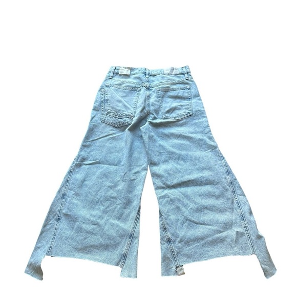 Free People We The Free Ripple Wide-Leg Cropped Jeans. NWT. 27 L - Picture 10 of 16